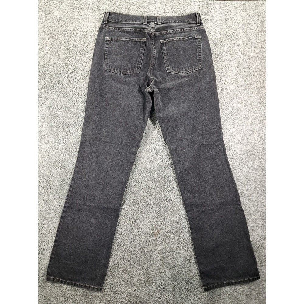 Guess Jeans Womens Sz 32 Black Straight Leg Denim Blue USA 100% Cotton - Picture 8 of 11